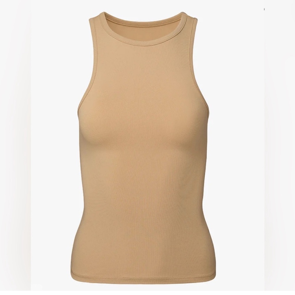 NWT WeWoreWhat Sleeveless Tank Beige Small NEW